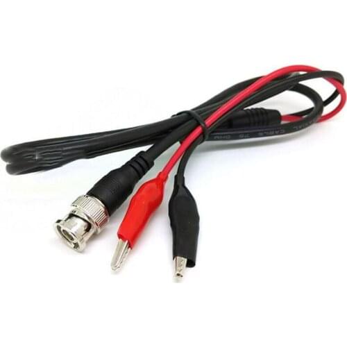 Coaxial Cable BNC Male to Dual Alligator Test Clip 1M X10
