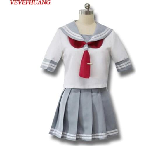 VEVEFUANG Japanese Anime Love Live Sunshine Cosplay Costume Takami Chika Girls Sailor Uniforms Love Live Aqours School Uniforms