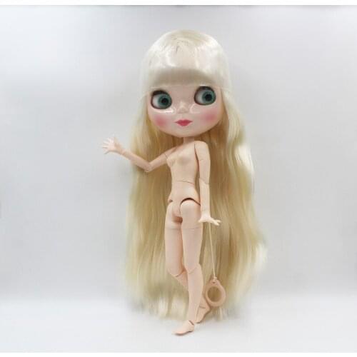 Free Shipping big discount RBL-838J DIY Nude Blyth doll birthday gift for girl 4color big eye doll with beautiful Hair cute toy