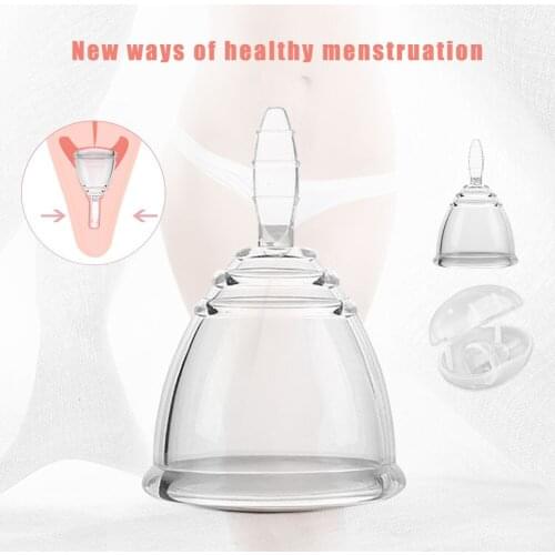 Menstrual Cup Lady Period Soft Medical Grade Silicone with Storage Case Leak-proof Reusable Women Feminine Hygiene Size S M L