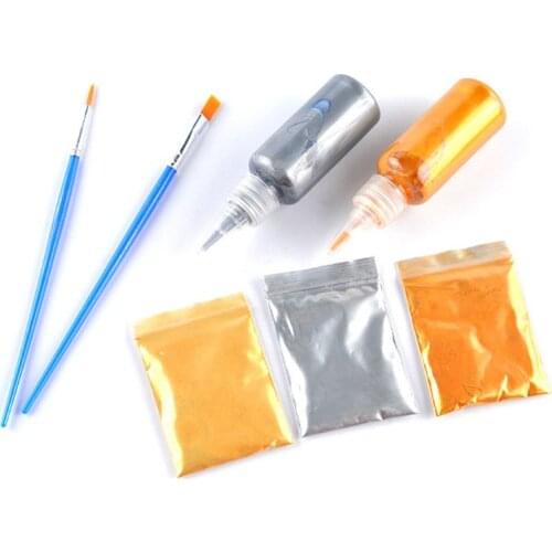 Metallic Resin Art Pigment Outline Drawing Paste Golden Powder Colorant Resin Dye Coaster Outline Paint Jewelry Making