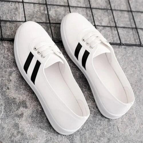 2021 ladies sports shoes fashion mens unisex womens flat casual vulcanized shoes womens lace-up sports large size shoes