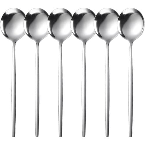 6 piece set of golden cutlery set spoon cutlery steel cutlery set stainless steel cutlery set household dishwasher safe