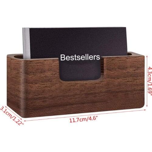 2021 New Professional wooden business card holder, desk card holder, convenient and durable