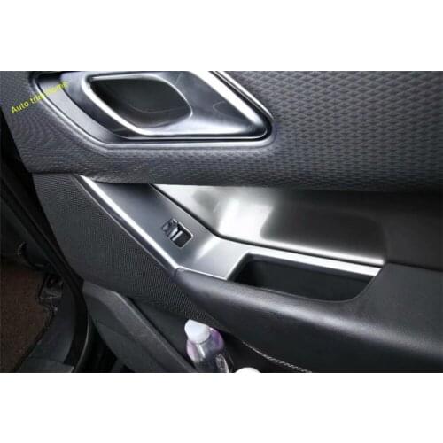 Armrest Window Glass Lift Button Panel Cover Trim Fit For Land Rover Range Rover Velar 2018 2019 2020 2021 Auto Accessories