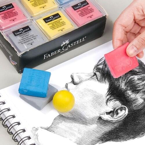 Professional Faber Castell Plasticity Rubber Soft Eraser Wipe highlight Kneaded Rubber For Pianting Drawing sketch Art Supplies