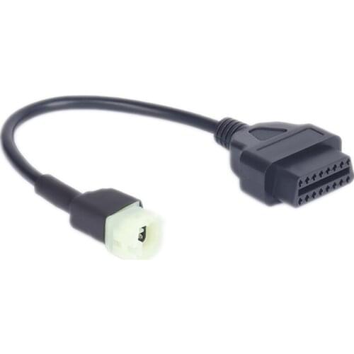 Motobike OBD2 Connector Motorcycle ForHONDA 4/6Pin K+CAN Cable Car/Truck/Moto OBD 2 Extension Cable