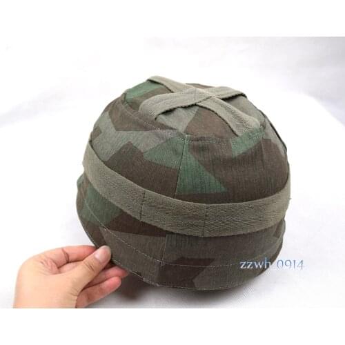 Replica WWII German Fallschirmjager Paratrooper M38 Helmet Cover Splinter Camo Color