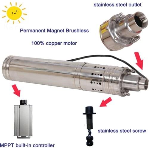 S123T-30 built-in MPPT controller solar water pump for home use solar pond pump kit for well solar pump for garden