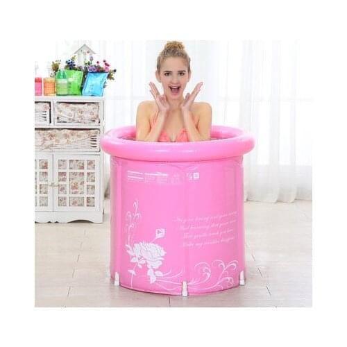 65*70cm Thick folding tub,inflatable bathtub with cover,adult bath pool,children tub YR6570 PVC Plastic Material Bathroom Produc