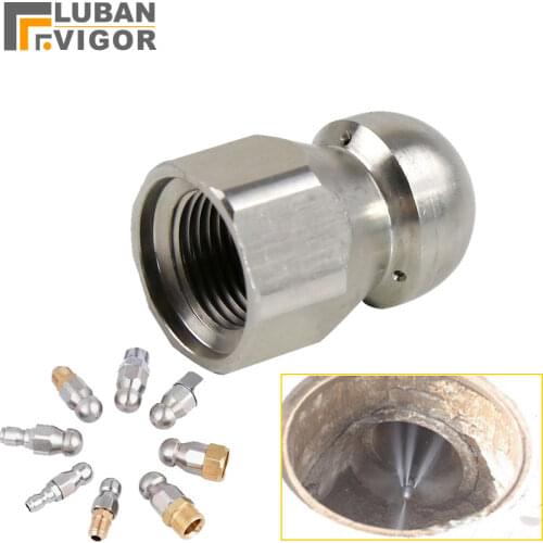 High-pressure nozzle,Municipal pipeline sewer Dredge nozzle ,Water pipe flushing,powerful,fit Pressure washer