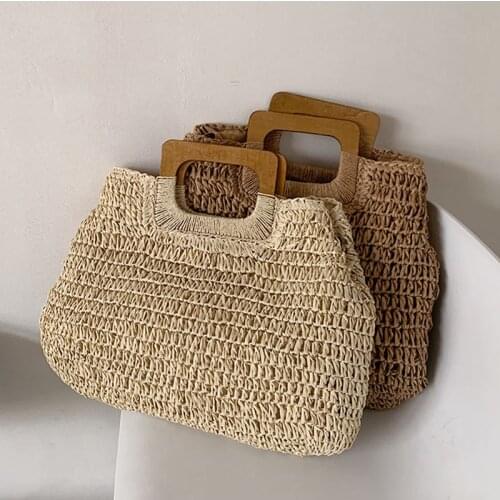 Large Capacity Women Straw Bags For Ladies Totes Handbags Summer Beach Bag Women Woven Bags Big Bohemian Purses And Handbags Sac