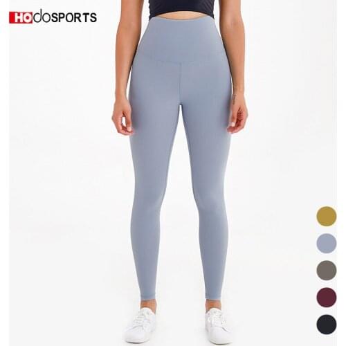 Yoga Pants Full Length Sport Athletic Fitness Seamless High Waist Leggings Women Squat Proof Workout Gym Tights Inseam 27