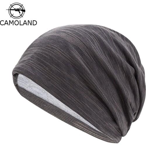 CAMOLAND Women Breathable Thin Skullies Beanies For Men Solid Color Knitted Skullcap Casual Hip Hop Beanie Sport Hat Hedging Cap
