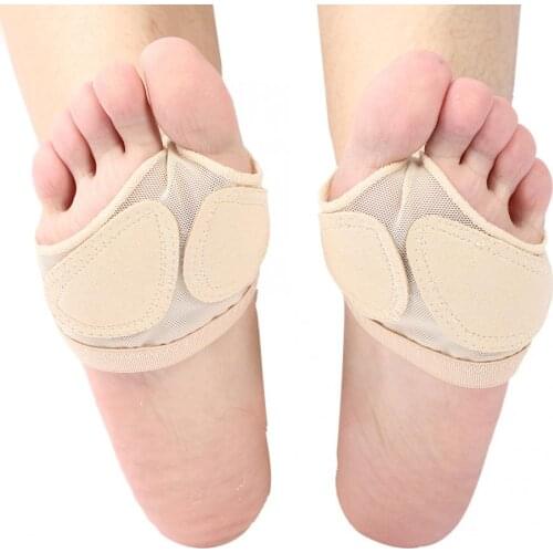 1 Pair Dance Foot Protector Pads Foot Toe Forefoot Cushions Cover Pad Ballet Dance Forefoot Half Protective Shoes Sports Safety