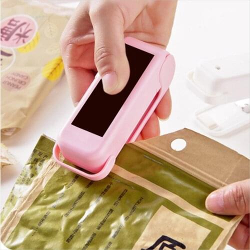 1pcs Portable Heat Sealer Plastic Package Storage Bag ABS Resin Mini Sealing Machine for Food Snack Kitchen Accessory
