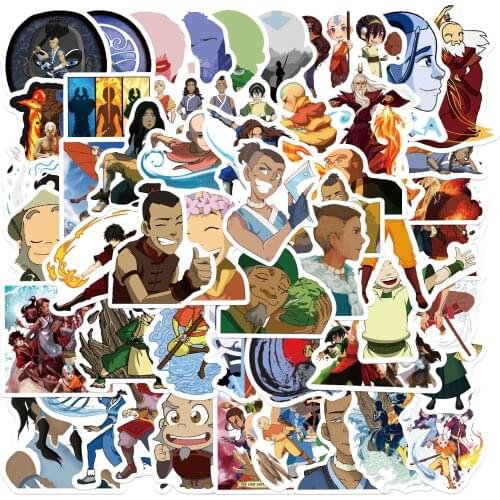 10/50PCS Avatar The Last Airbender Stickers for Children Pegatina DIY Stationery PS4 Skateboard Laptop Guitar Decor