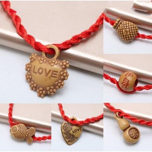 100pcs Lucky Bracelets For Women red Handmade Braided Rope Lucky Jewelry Red Bracelet Female