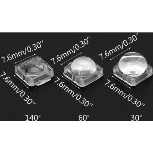 100PCS Lens for 5050 LED WS2812 APA102 WS2811 SK6812 30 60 140 Degree Angle Lens P31A