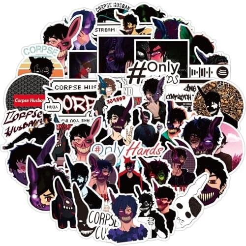 50PCS Corpse Husband Anime Stickers Gift Toys For Children Cartoon Decal Sticker To DIY Skateboard Phone Bike Laptop Pegatina