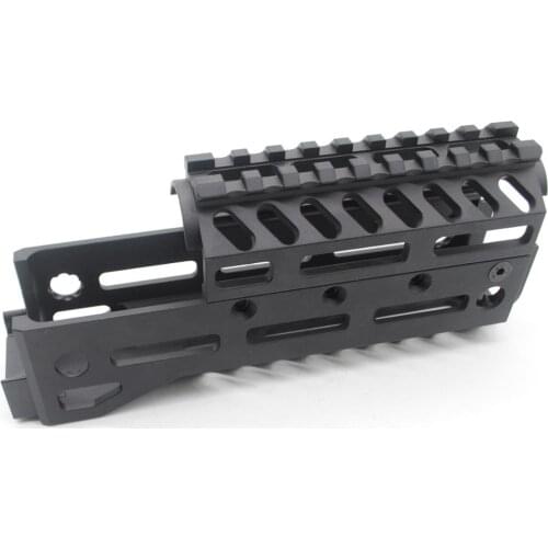 Aplus Hot AK Design 6.5'' M-lok Handguard Rail Fre Float Picatinny Mount System Black Anodized AK-47 Split Two Parts