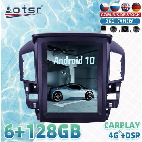 Tesla style For Lexus RX300 1998 - 2003 Android Car Radio Player GPS Navigation 360 Camera Auto Stereo Multimedia DSP Carplay 4G