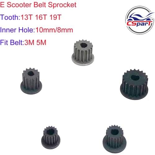 13 16 19 Tooth 13T 16T 19T 3M 5M D Type 8MM 10MM Belt Drive Razor EVO X-Treme IZIP 250W 360W 500W 800W 1000W Electric Scooter