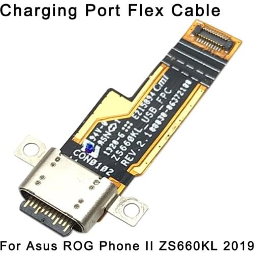 Charging Port Flex Cable for Asus ROG Phone II ZS660KL 2019 / Asus ROG Phone 3 ZS661KS / ZS661KL / Asus ROG Phone 5 ZS673KS