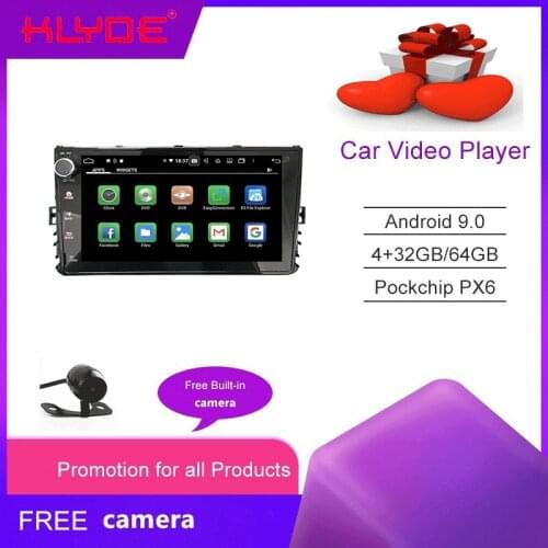 KLYDE Car DVD Player DSP IPS Android 10.0 4GB+64GB Wifi Bluetooth 5.0 RDS RADIO GPS Map For V W Universal 2018-2020