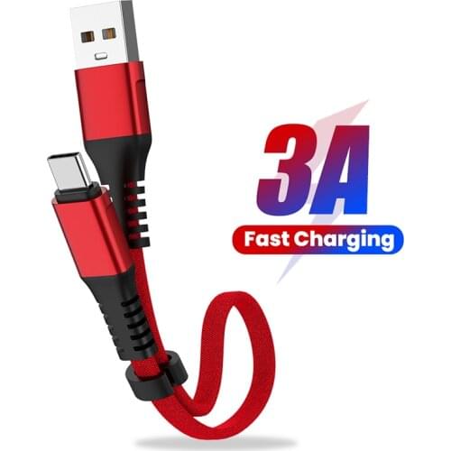 Micro USB Type C Short Charger Cable 30 CM Mobile Phone Fast Charging Data Cord For iPhone12 11 Pro Xiaomi 11 Samsung USB C Wire