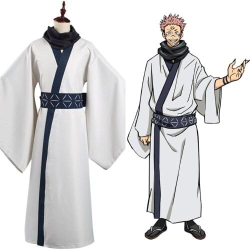 Jujutsu cos Kaisen Sukuna Ryoume Cosplay Costume Kimono Outfits Halloween Carnival Suit