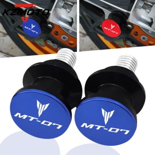 For YAMAHA MT-07 MT-09 FZ07 FZ09 FJ09 FJ07 TRACER 700 900GT Motorcycle 6MM CNC Swingarm Spools Stand Screws Slider Accessories
