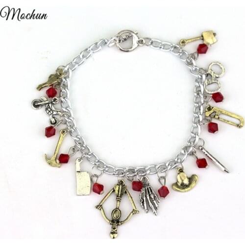 MQCHUN The Walking Dead Charm Bracelet High Quality Punk Style Gift For Man And Women Move Jewelry Drop Shipping