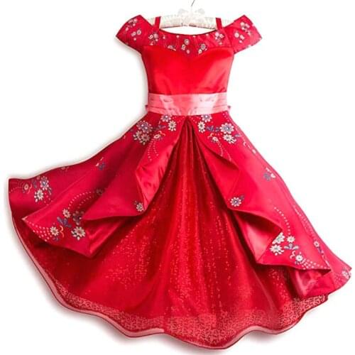 New Year Princess Girls Party Dresses For Halloween Christmas Children Girls Cosplay Flower Dress Clothes Kids Clothing