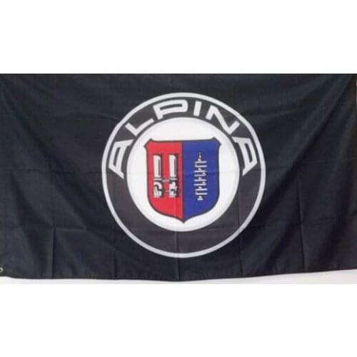 New Car Racing Banner Flags 3x5FT for Alpina flag Free Shipping