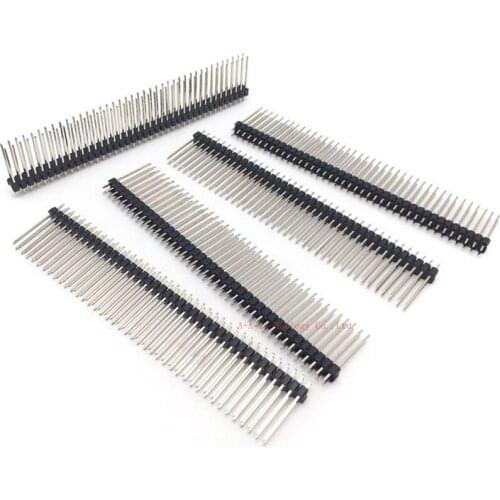 5pcs/lot 2.54mm 2X40 21MM Height Single Row Male Copper Pin Header