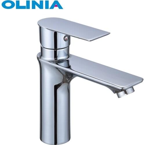OLINIA polished basin faucet bathroom basin tap ceramic core bathroom faucets bathroom basin tap chrome basin faucet OL8200C