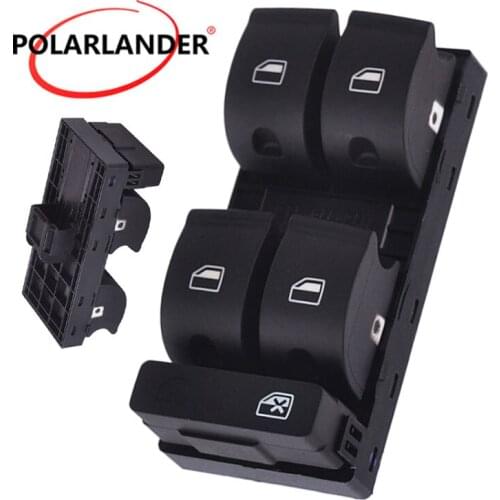 Master Power Electronic Window Control Switch Button Console Window Panel Fit toggle switch For AUDI A4 S4 B6 B7 RS4