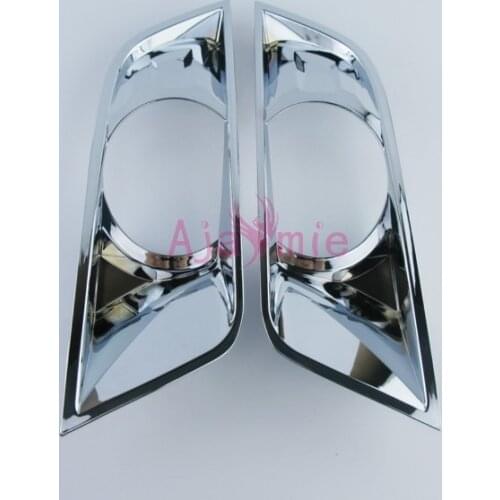 Fog Reflex Light Lamp Covers Foglight Bumper Trim Frame Garnish Moulding Ring 2015 2016 2017 For Ford Ranger T6 T7 Accessories