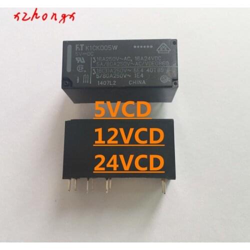 FTR-K1CK005W K1CK005W FTR-K1CK012W K1CK012W FTR-K1CK024W K1CK024W 8PINS 16A 5VDC 12VDC 24VDC Power Relay