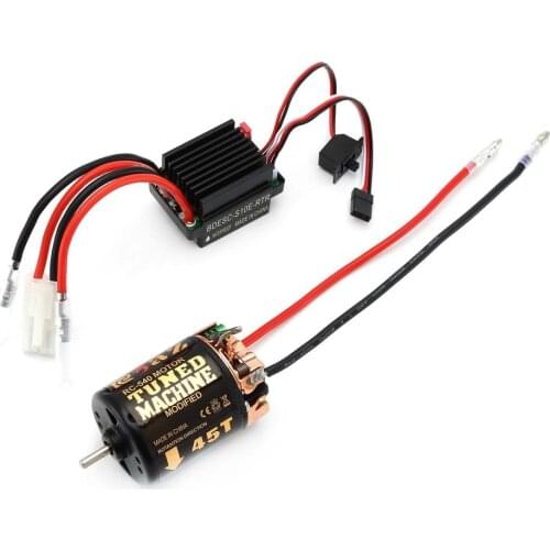 RC 540 35T 45T 55T Brushed Motor With 320 Speed Controller Waterproof ESC for RC Car Rock Crawler Axial SCX10 Model Parts