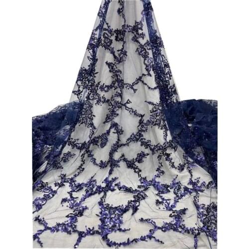 SJ Lace African Net Lace Fabric 2021 High Quality Lace Material With Sequins Nigerian Lace Fabrics For Wedding Sewing jh3-46