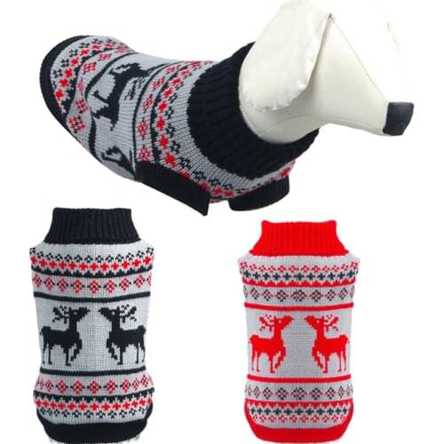Winter Cat Dog Clothes Warm Sweater Coat For Small Yorkie Wooly Soft Pet Clothing Knitting Crochet Cloth XS-2XL Outfit