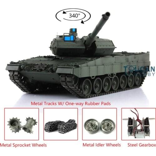 1/16 Heng Long 7.0 Leopard2A6 RC Tank 3889 Metal Tracks W/ Rubbers TH17606-SMT4
