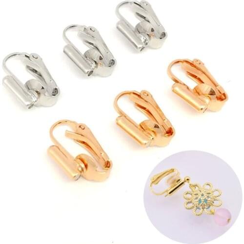 10Pcs Earring Converters Turn Any Pierced Earrings Into Clip-On Jewelry Findings