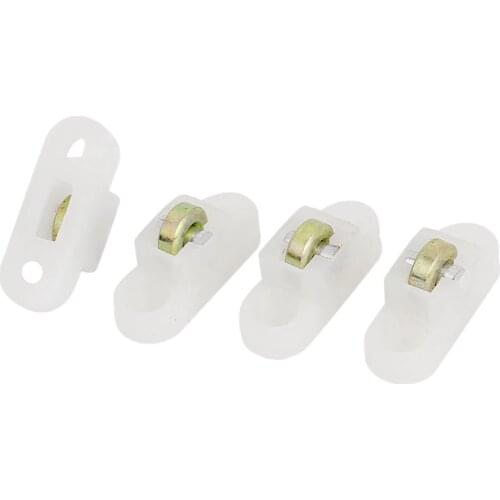 4 pcs door window cabinet single sliding metal roller wheel 8mm Dmr