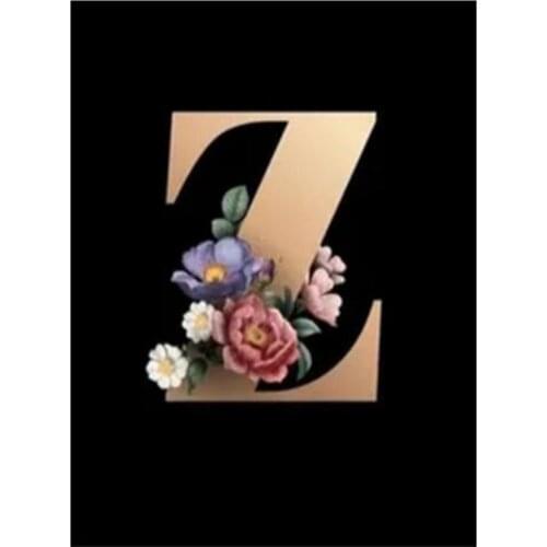 5D DIY Full Round Diamond Painting Text Cross Stitch Letter 3D Embroidery Flower Rhinestone Mosaic Home Decor Craft Kit Y1689