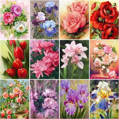 5D DIY Diamond Painting Cat Diamond Embroidery Full Round Drill Rhinestone Flower Pot Cross Stitch Mosaic Art Home Decor Sticker