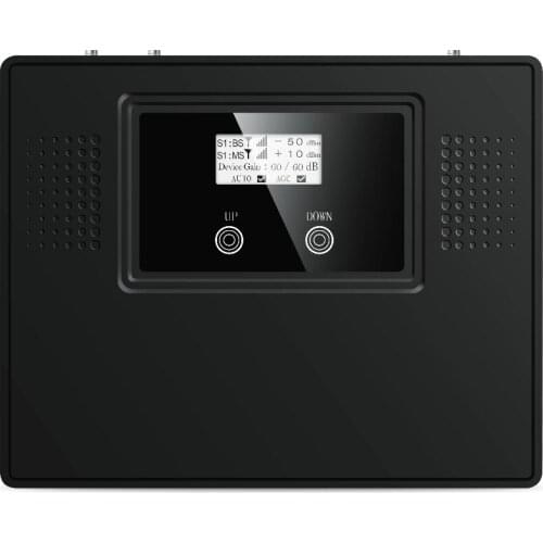 ATNJ New 2G GSM 900 3G WCDMA 2100 4G LTE 1800 Tri Band Mobile Phone Signal Booster 65dB Phone repeater 2g 3g 4g phone Amplifier