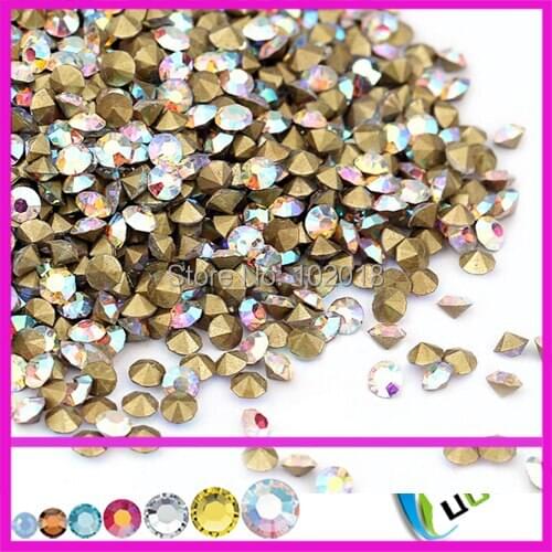 Free shipping1440pcs ss20 round shape cristal stones point back rhinestones chatons crystal ab color for jewelry making